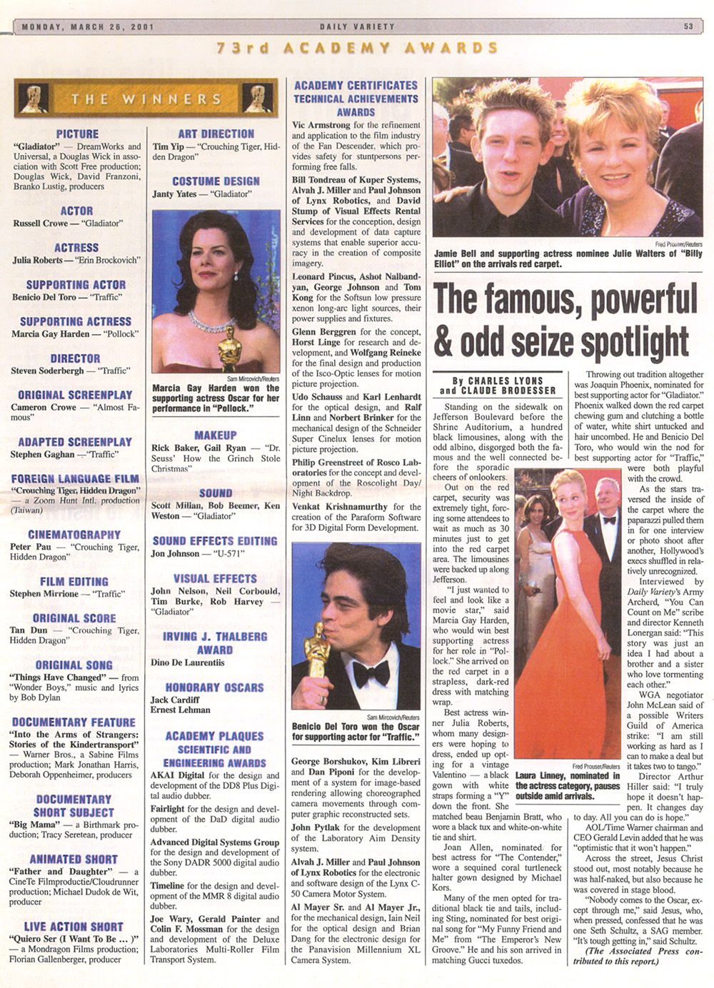 Marcia Gay Harden - Press - Pollock